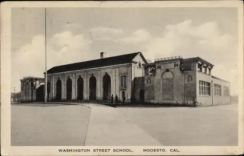 Ak Modesto Kalifornien USA, Washington Street School