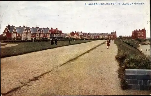 Ak Gorleston on Sea East of England, Villas on Green