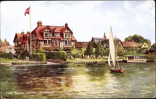 Künstler Ak Horning Norfolk East of England, The Swan Hotel