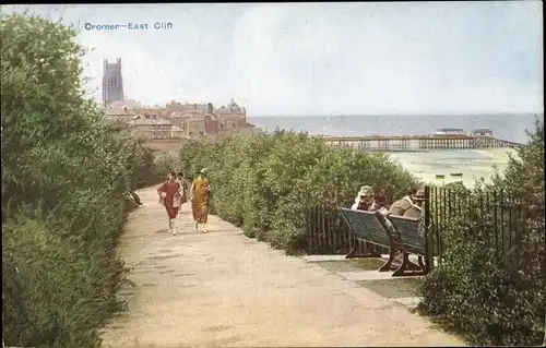 Künstler Ak Cromer East of England, East Cliff