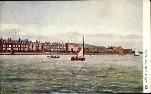 Ak West Kirby North West England, Marine Lake