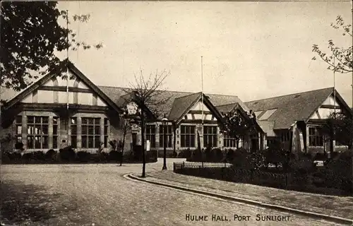 Ak Port Sunlight North West England, Hulme Hall