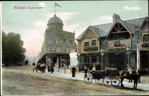 Ak Kirkdale Sydenham London, Straßenpartie, Kutsche
