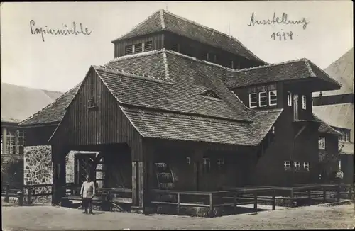 Ak Leipzig in Sachsen, Weltausstellung für Buchgewerbe und Grafik 1914, Haynsburger Papiermühle