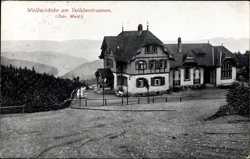 Ak Oberhof im Thüringer Wald, Waldschänke am Veilchenbrunnen