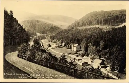 Ak Gehlberg in Thüringen, Hotel Pension Gehlberger Mühle