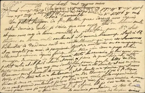 Ak Saint Martin du Bois Maine-et-Loire, Route de Segre