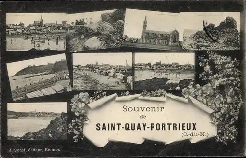 Ak Saint Quay Portrieux Cotes d'Armor, Environs, Souvenir