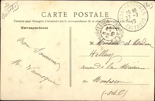 Ak Bernieres sur Mer Calvados, La Breche