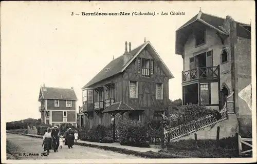 Ak Bernieres sur Mer Calvados, Les Chalets