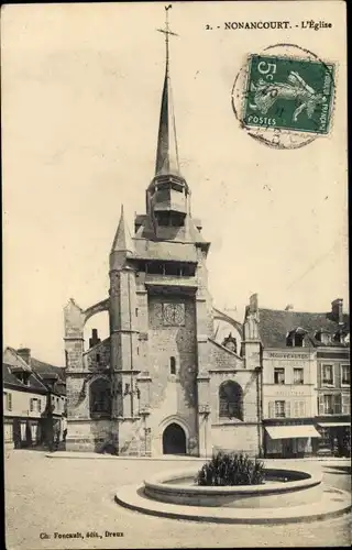 Ak Nonancourt Eure, L'Eglise