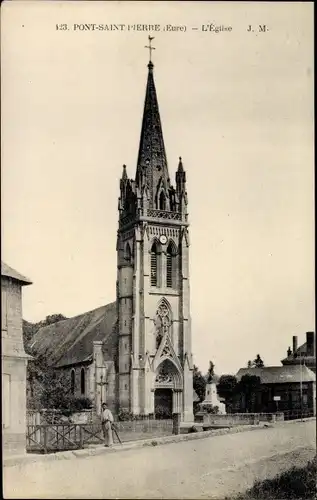 Ak Pont Saint Pierre Eure, L'Eglise