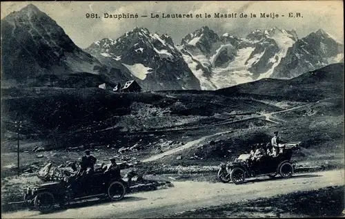 Ak Grenoble Isère, Le Lautaret et le Massif de la Meije