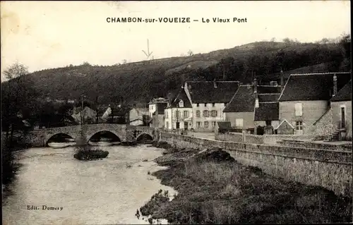 Ak Chambon sur Voueize Creuse, Le Vieux Pont