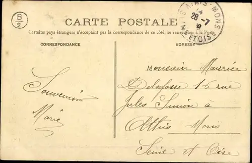 Ak Busseau d'Ahun Creuse, La Vallee, Moulin sur la Creuse