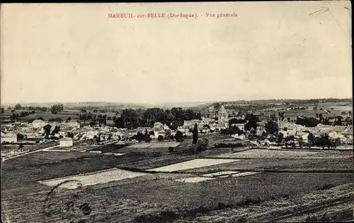 Ak Mareuil sur Belle Dordogne, Vue generale