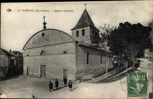 Ak Riberac Dordogne, Eglise Romane