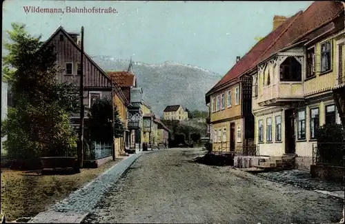 Ak Wildemann Clausthal Zellerfeld im Oberharz, Bahnhofstraße