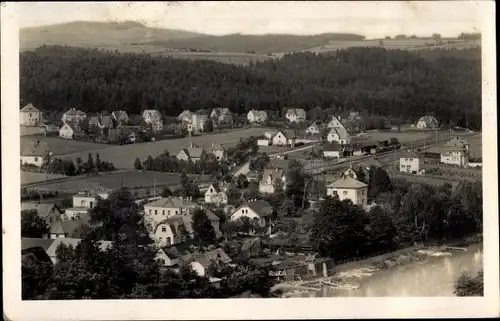 Ak Hvězdonice Hwiezdonitz Stredoceský kraj Mittelböhmen, Panorama vom Ort