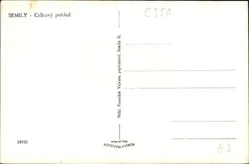 Ak Semil Semily Region Reichenberg, Celkovy pohled