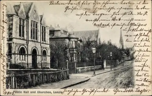 Ak Lenzie Schottland, Public Hall and Churches