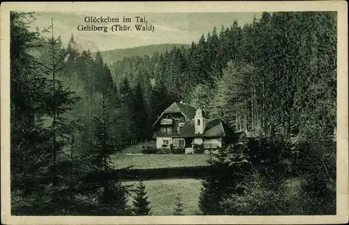 Ak Gehlberg in Thüringen, Glöckchen im Tal, Waldpartie