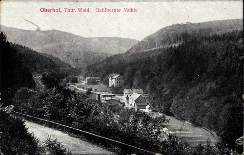Ak Oberhof im Thüringer Wald, Blick auf die Gehlberger Mühle