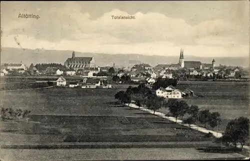 Ak Altötting in Oberbayern, Totale