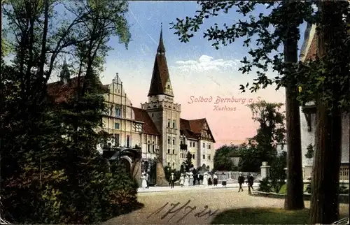 Ak Solbad Bernburg an der Saale, Kurhaus