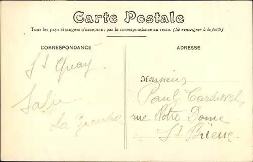 Ak Saint Quay Cotes d'Armor, La Plage