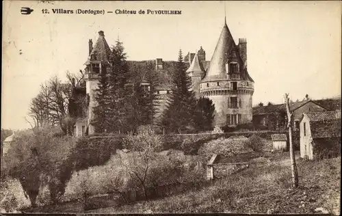 Ak Villars Dordogne, Chateau de Puyguilhem