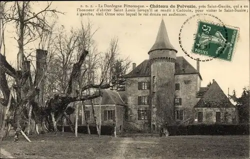 Ak Saint Genies Dordogne, Chateau de Pelvezie