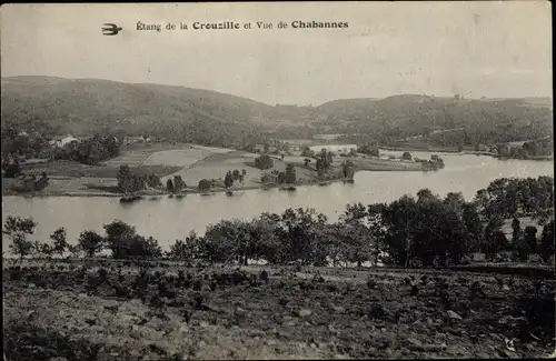 Ak Crouzille Indre-et-Loire, Vue de Chabannes