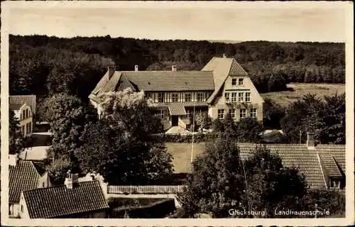 Ak Glücksburg an der Ostsee, Landfrauenschule