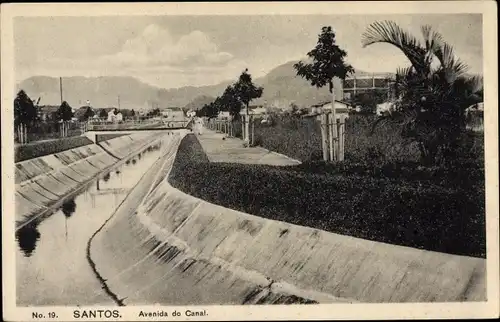 Ak Santos Brasilien, Avenida do Canal