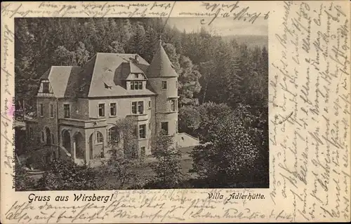 Ak Wirsberg im Fichtelgebirge, Villa Adlerhütte