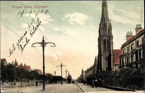 Ak Liverpool North West England, Princes Road