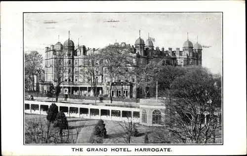 Ak Harrogate Knaresborough Yorkshire England, Grand Hotel