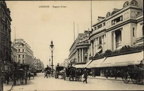 Ak London City England, Regent Street, Dickens & Jones