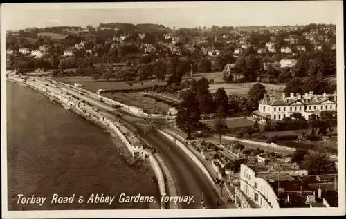 Ak Torquay South West England, Torbay Road, Abbey Gardens