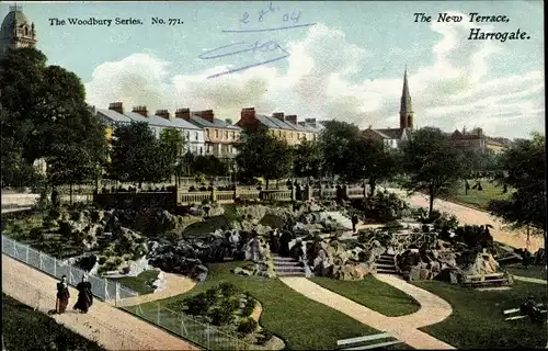 Ak Harrogate Knaresborough Yorkshire England, The New Terrace