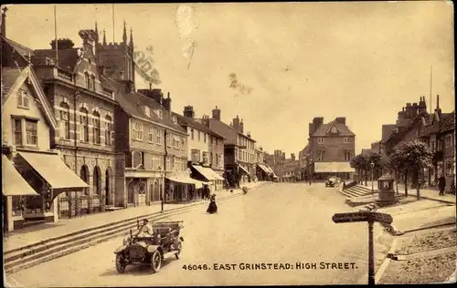 Ak East Grinstead South East England, Street View, Autos