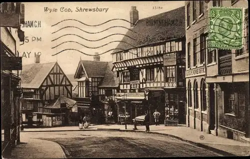 Ak Shrewsbury West Midlands England, Wyle Cop