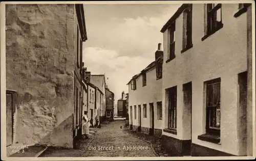 Ak Appledore Torridge Devon South West England, Old Street