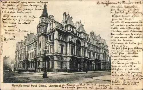 Ak Liverpool North West England, New General Post Office