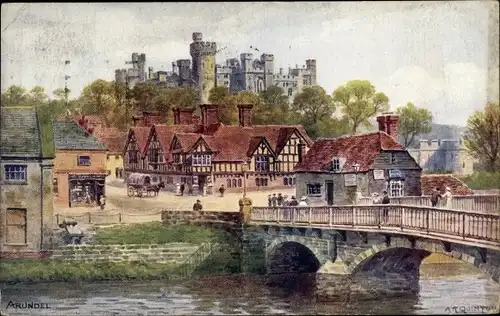 Künstler Ak Quinton, A R, Arundel West Sussex South East England, Arundel Castle