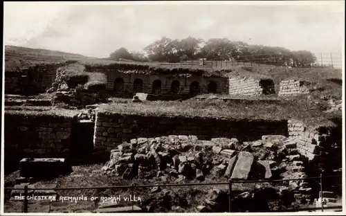 Ak North East England, The Chesters Remains of Roman Villa