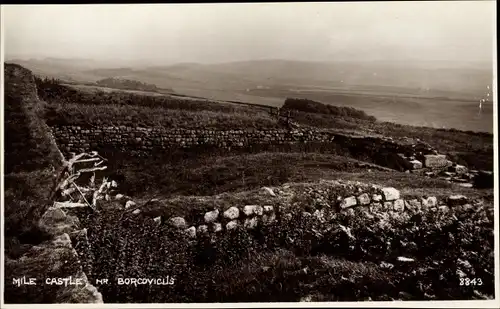 Ak North East England, The Roman Camp of Borcovicus, Roman Wall, Mile Castle