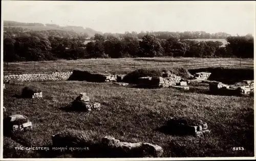 Ak North East England, The Chesters Remains of Roman Villa