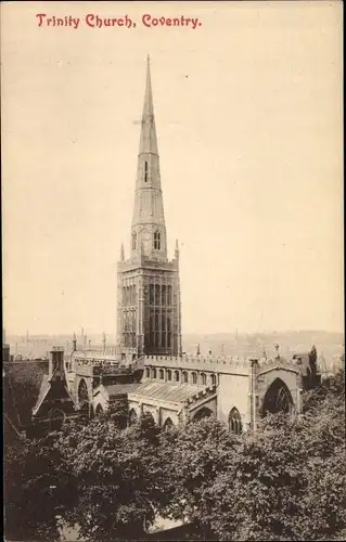 Ak Coventry West Midlands England, Trinity Church
